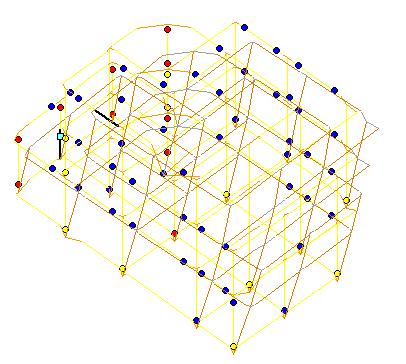 Επιπλέον, τα θαλασσί τετραγωνάκια που εμφανίζονται στα άκρα των στοιχείων, δηλώνουν αστοχία από διάτμηση.