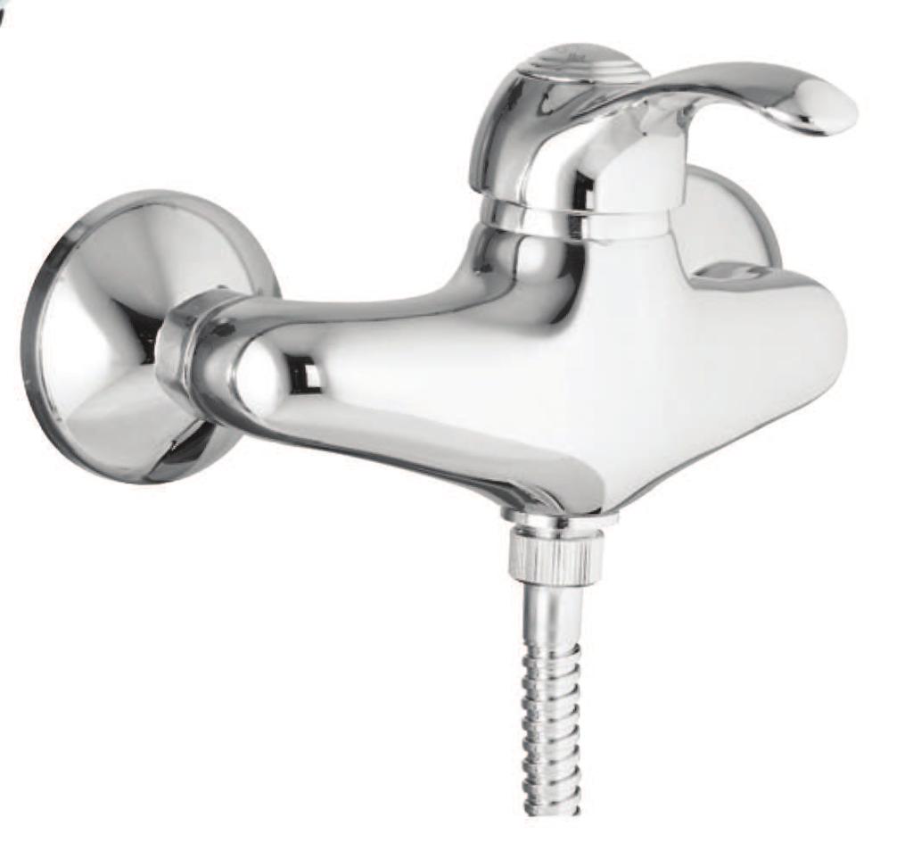 47 CR 5125 Miscelatore doccia esterno con duplex, doccia idromassaggio External shower mixer with shower set, massage