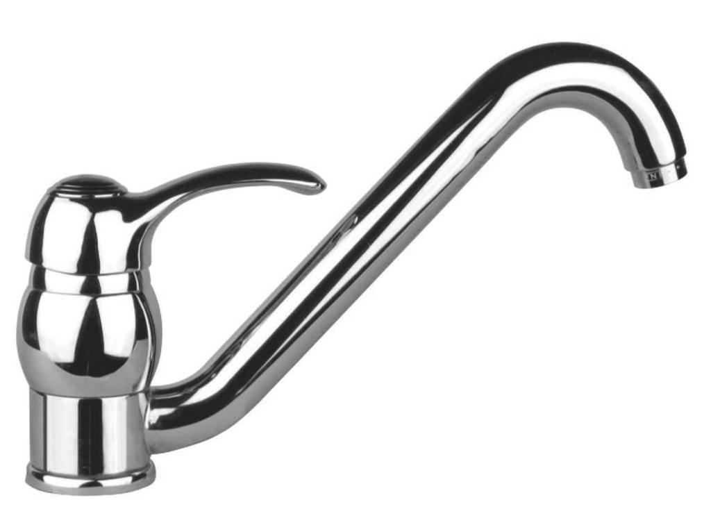 47 CR 5420 Miscelatore lavello a muro, canna diritta cm 20 Wall sink mixer 20 cm straight spout Mitigeur