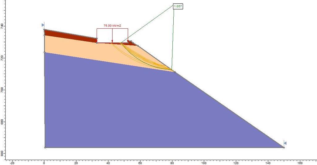 Β)Άγιος Αθανάσιος i) Χωρίς σεισμική φόρτιση Εικόνα 75: Ανάλυση χωρίς σεισμική φόρτιση για τον Ι.Ν.