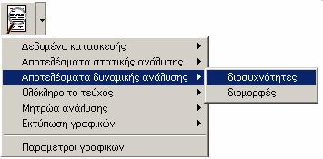 Εσωτερικές δυνάμεις δοκών Δυνάμεις στα άκρα δοκών και εσωτερικές δυνάμεις Διαγράμματα Η ρύθμιση των χρωμάτων, των παχών των γραμμών καθώς και ο αριθμός ενδιάμεσων σημείων υπολογισμού των διαγραμμάτων