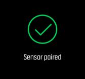 Επιλέξτε Pair sensor (Σύνδεση αισθητήρα) για να εμφανιστεί η λίστα με τους τύπους αισθητήρων. 3.