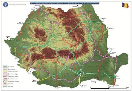 Figură 1-6 Proiecte de infrastructura rutiera incluse in Master Plan (sursa: MT) Tabel 1-1 Prioritizarea