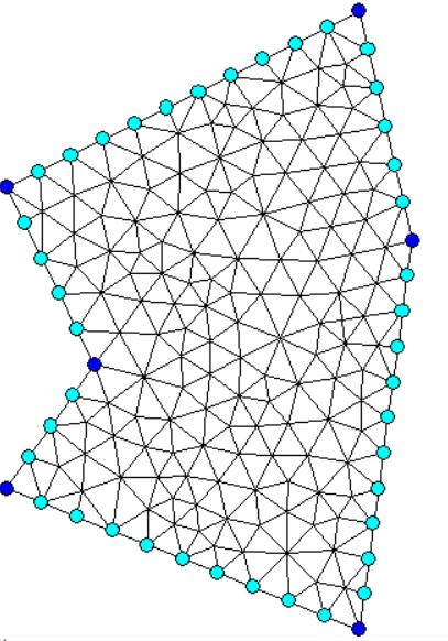 2.5 Εφαρμογή σε Μη-Κυρτό Πολύγωνο Αφού εισήχθηκαν οι βασικές έννοιες, είναι απλό να κατασκευαστεί ένα παράδειγμα ε- φαρμογής της μεθόδου σε ένα μη-κυρτό πολύγωνο (κλωβός). Σχήμα 2.