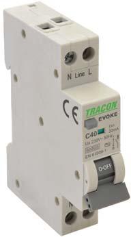 priključenim neutralnim (N) polom. -1 EVOKE kombinovana zaštitna sklopka u širini 1 modula 230 V A 10.000 20 35 7.5 4.000 1-16 -25..+40 690 V A.