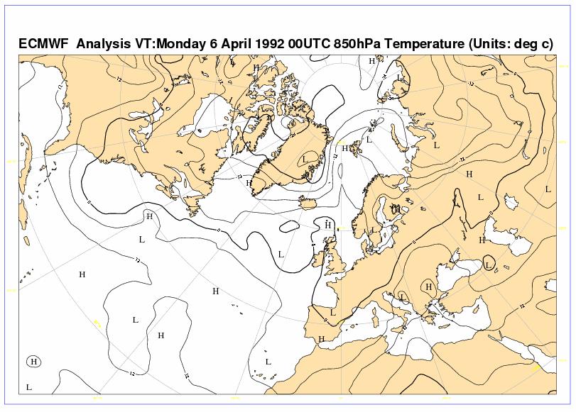 850hPa 06/04/92 00UTC Σχήμα