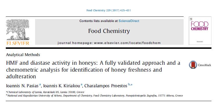 Food Chemistry Volume 242, 1 March 2018,