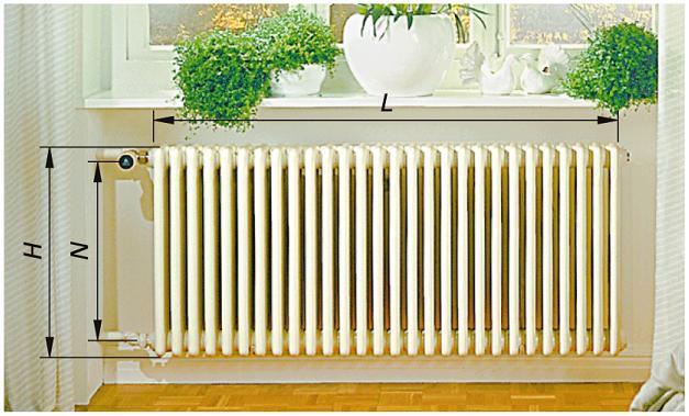 Dimensionet themelore të radiatorit prej çeliku