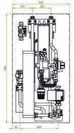 Modul za svežo vodo Učinkovito in varčno 1 B 6 4 C 2 A Glavni deli 1 Ploščni toplotni izmenjevalnik 2 Proporcionalen regulator količin Termo statični regulator temperature 4 Pretočno stikalo