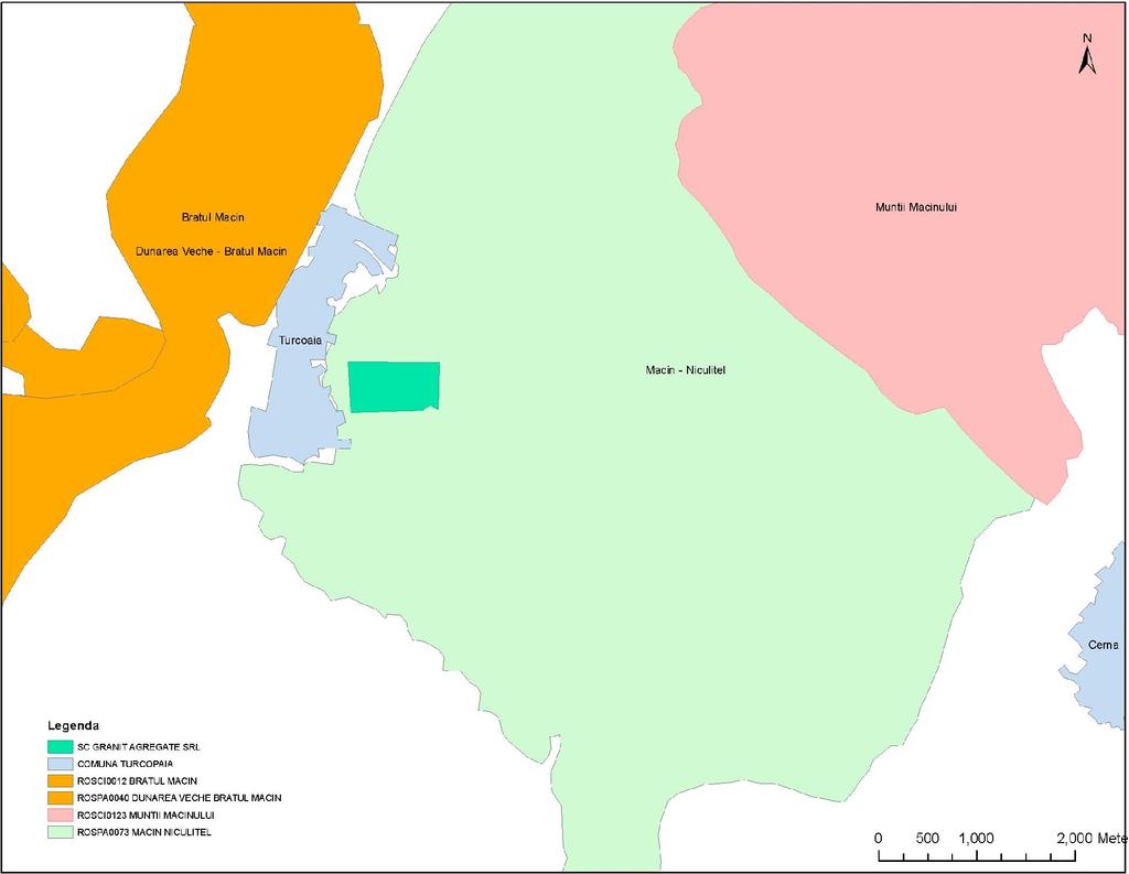 Planul propus este inclus in ROSPA 0073 Macin Niculitel, in conformitate cu HG 1284/2007 privind declararea ariilor de protectie speciala avifaunistica ca parte integranta a retelei ecologice
