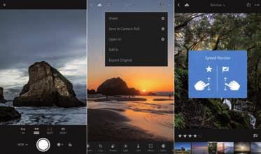 = NASVETI NASVETI ZA WINDOWS Z Adobe Lightroom Mobile lahko tudi prevzamemo nadzor nad kamero, vgrajeno v mobilne naprave tako orodje za platformo Android in ios, da pa vendarle ne bi preveč hodilo v