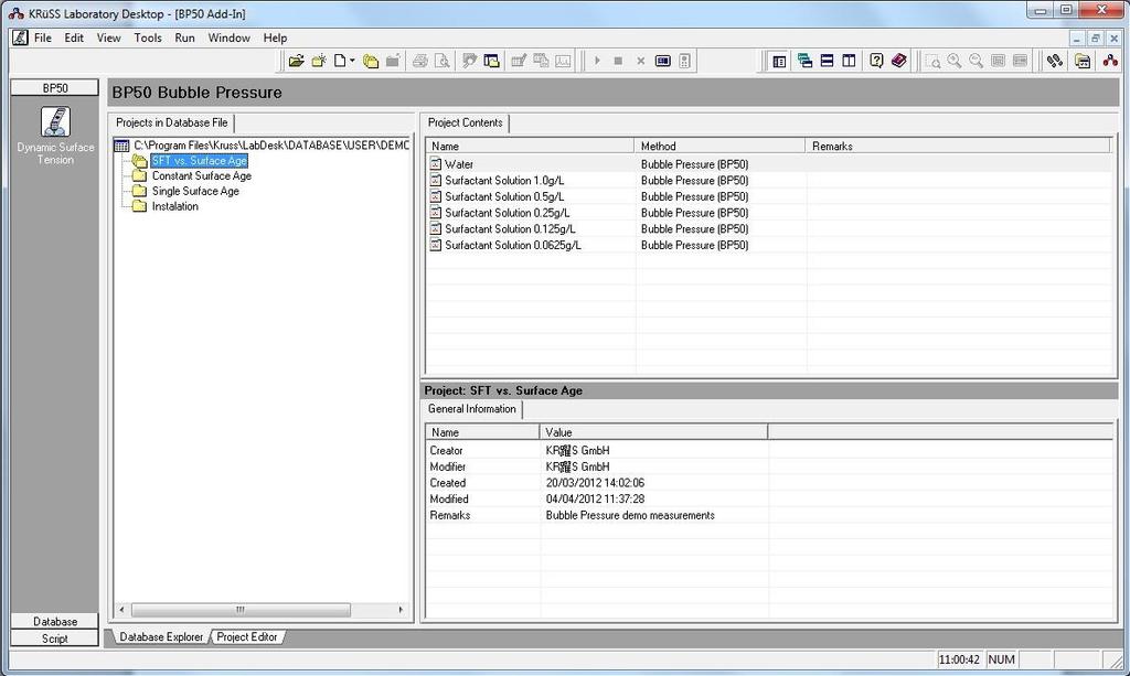 Περιβάλλον Database Explorer Περιβάλλον Project Editor 1.