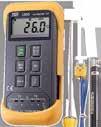 11 Tes-1307,Data logging K/J Thermometer مدلTES-1307 کاناله دو دیتاالگر متر ترمو -190 ~ 1333 C از اندازهگیری محدوده قرائت: 0.