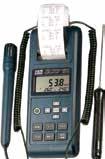 Tes-1361C, Data Logging Humidity/Temperature Meter ترمورطوبت سنج دیتا الگر مدل TES-1361C پراپ سرخود صفحه نمایش LCD دوگانه به همراه ساعت قابلیت اندازهگیری نقطه شبنم و نقطه تر محدوده اندازهگیری: دماC