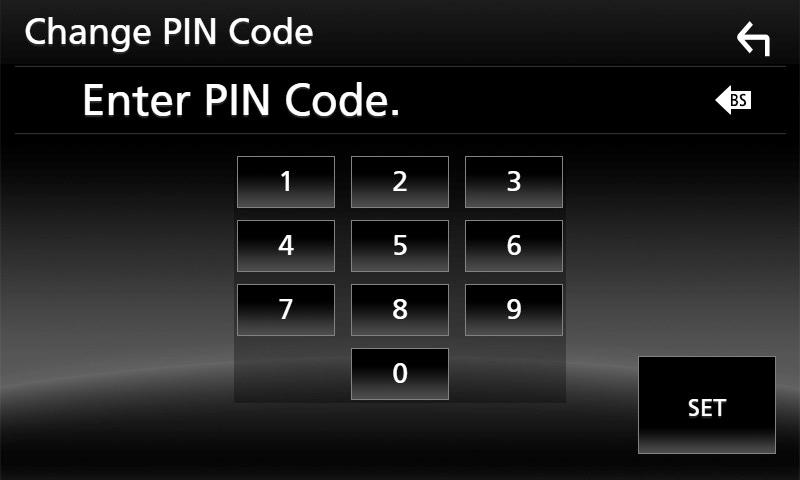 ثوتولب لرتنک ÑÑتغییر کد پین Code[ [PIN را در صفحه راهاندازی بلوتوث لمس کنید. gصفحه تنظیم کد پین نمایش داده میشود. کد پین را وارد کنید.
