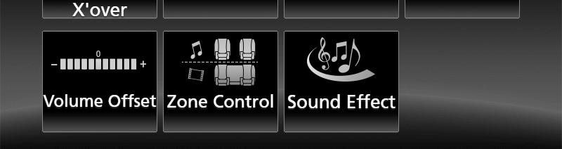 ادص لرتنک 7 8 Zone[7 [Dual را لمس کنید. 8 هر منبع را به صورت زیر تنظیم کنید. جلوه صدا میتوانید جلوههای صدا را تنظیم کنید. دکمه [FNC[ را فشار دهید. gمنوی بازشو نمایش داده میشود. 5 ] [ را لمس کنید.