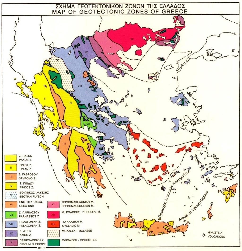 2.4 ΤΕΚΤΟΝΙΚΗ Η γεωλογική δομή της λεκάνης απορροής του Σπερχειού έχει επηρεασθεί από την πτυχαισιχωγενή και ρηξιγενή τεκτονική.