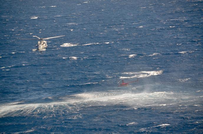 με αποτέλεσμα να μην υπάρξουν τραυματισμοί των επιβαινόντων αλλά και εμφανείς ζημιές στο ελικόπτερο.