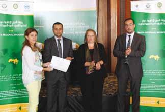 الن شاطات الداخلي ة ور شة عمل يف نطاق اتفاق التجارة العربية احلرة ت رك ز على نظام اإقليمي ل سالمة الغذاء شاركت رئيسة وحدة املصادقة املهندسة مايا جمدالين يف ورشة العمل االقلميية حول اتفاقية التجارة