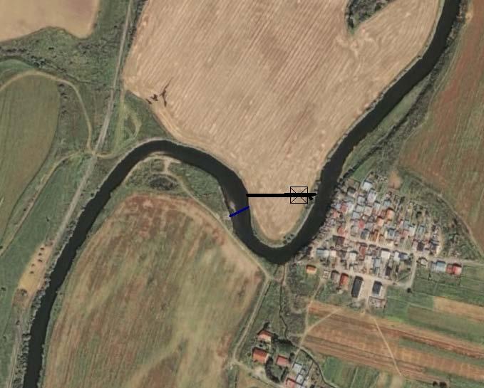 Vybral som si úsek na rieke Poprad medzi mestom Spišská Belá a obcou Krížová Ves, kde by bolo možne umelo vytvoriť derivačný kanál.