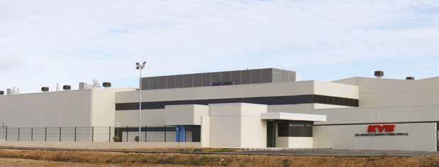 T I E K Ė J A I I R P R O D U K T A I NAUJIENOS KYB plėtra ir investicijos Europoje KYB korporacija Ispanijoje atidarė naują gamyklą KYB Advanced Manufacturing Spain (KAMS).