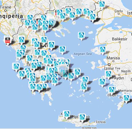 Το σύνολο των υφιστάμενων καταστημάτων της ΑΛΦΑ ΒΗΤΑ ΒΑΣΙΛΟΠΟΥΛΟΣ, εμφανίζονται στο ακόλουθο χάρτη αλλά και στον πίνακα που ακολουθεί, όπου με κίτρινο χρώμα έχουν επισημανθεί τα καταστήματα στα οποία