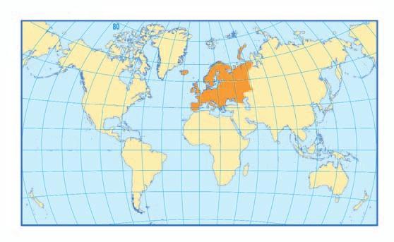 Σημειώστε το αποτέλεσμα των παρατηρήσεών σας: Η Ευρώπη εκτείνεται από ως γεωγραφικό πλάτος. Η Ευρώπη εκτείνεται από έως γεωγραφικό μήκος.