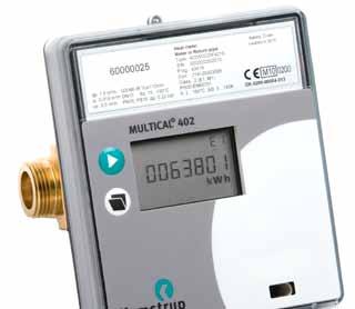 MULTICAL 402 este utilizat pentru contorizarea energiei de incalzire, racire sau combinate de incalzire/racire, in toate sistemele ce functioneaza cu apa ca agent termic, cu temperatura cuprinsa