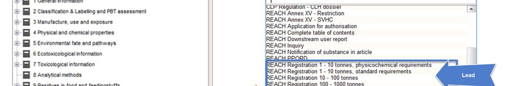 προεπιλεγμένη προβολή είναι «REACH Complete» (Πλήρης πίνακας