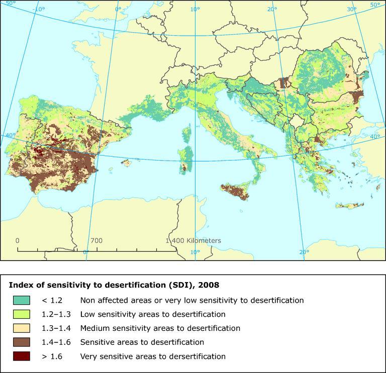 χώρας μαστίζονται από το πρόβλημα της εδαφικής διάβρωσης και της ερημοποίησης με κυριότερες από αυτές, τη δυτική Στερεά Ελλάδα, ένα μεγάλο μέρος της Πελοποννήσου, τη Κρήτη, τα νησιά του Αιγαίου τις