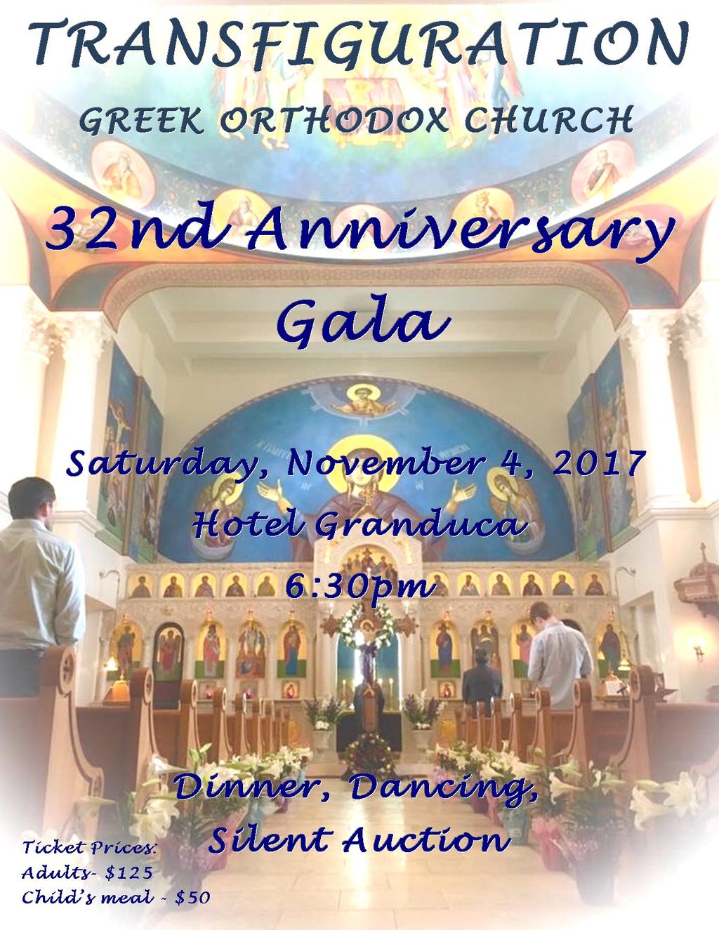 WEEKLY SERVICES Sunday, October 29, 2017 Services for this Week : S a tu r d a y, N o v e mb e r 4 - N O Gr e a t V es p e rs