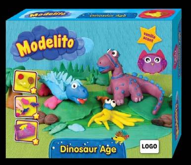 Δεινόσαυροι της Modelito! Φτιάξε τα δικά σου δεινοσαυράκια και παίξε µαζί τους!