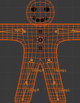 Επιλέξτε Armature Deform >> With Automatic Weights.