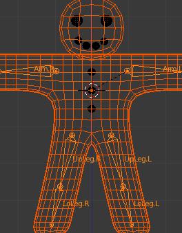 Επιλέξτε Armature Deform >> With Automatic Weights.