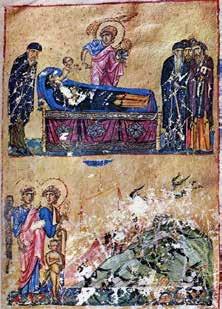 Ni{ i Vizantija XV 257 Минхенског псалтира јесу илустрације Пс. 114, 3-4 у Теодоровом псалтиру (Lond. Add. 19352) и Барберини псалтиру (Barb. Gr.