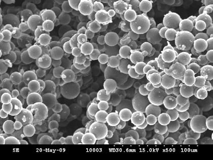 Concentratiile de Span 80 in raport mai mare de 2/1 masic fata de faza apoasa (3-4/1) au determinat o scadere apreciabila a randamentului de obtinere a microgelurilor, la timp de reactie constant.