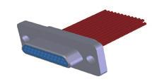 R MIL-TL-353 Micro- onnector R04J series crimp contact extended type(.6) The width of flange is.6mm ontacts: R04J- 9, 5, 2, 25, 3, 37,PI/R(.6) Receptacle:R(.6) Plug:PI(.