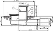 Krilne matice HL62/5 160 11,05 l/s 1515 g HL64 -Krovni odvod DN 75/110 vodoravni brtveća prirubnica, element sa stezaljkama HL64 75/110 7,18 l/s