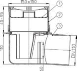 Nadgradni okvir d 145mm sa žljebovima /148x148mm/138x138mm plastični 3.