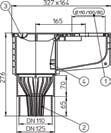 Matice s poklopcem Kišni kolektori HL 660/2-80 Minimax-sabirnica za kišu DN110/125 i prsten 80 HL660/2-80