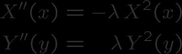 Συνεπώς Επίλυση Laplace καρτεσιανές Γενικώς η διαφορική ω x = λω(x) έχει ως λύσεις είτε επαλληλία ημιτόνων και συνημίτονων ω x = A sin λx + B cos λx, λ < 0, είτε