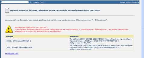 Επίςθσ ςου λζει το λόγο για τον οποίον δεν δθλϊκθκε κανζνα μάκθμα ότι δθλαδι ζχεισ υπερβεί το όριο τον 38 ωρϊν. Αυτό ςθμαίνει ότι κα πρζπει να επαναλάβεισ τα βιματα από τθν αρχι.