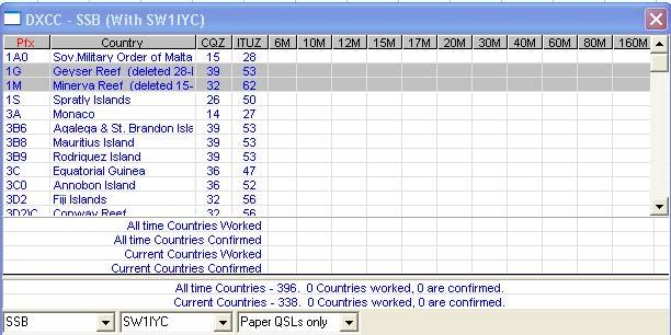 Με Enter το πρόγραµµα καταχωρεί το QSO, και ενηµερώνει τις βάσεις πληροφοριών που διατηρεί.