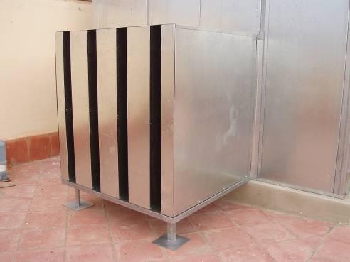 etc., buscando sempre minimizar os efectos do ruído emitido. Estará formado polo mesmo tipo de panel fonoabsorbente descrito no apartado anterior.