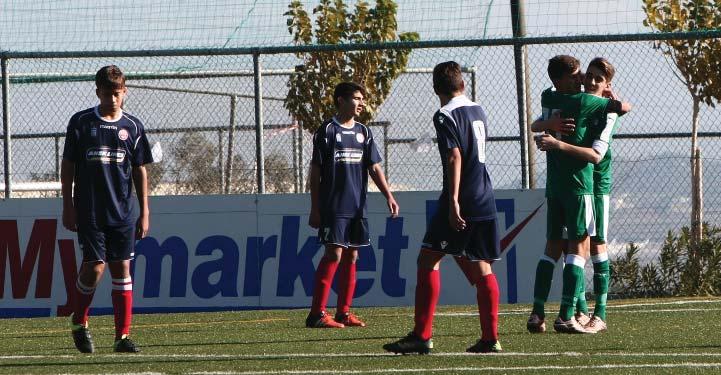 οποίοι κέρδισαν με 2-1 τους αντίστοιχους του Πλατανιά, στο δημοτικό στάδιο Μοναχής Ελιάς, στο πλαίσιο της πέμπτης αγωνιστικής του τρίτου γύρου για τον Α όμιλο του Πρωταθλήματος Υποδομών Κ15 της Super