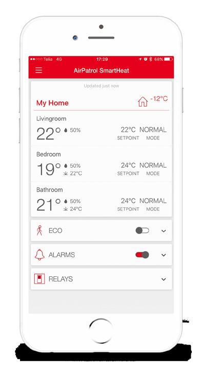 MOBIILIRAKENDUS See on ideaalne vahend koduse küttesüsteemi jälgimiseks ja