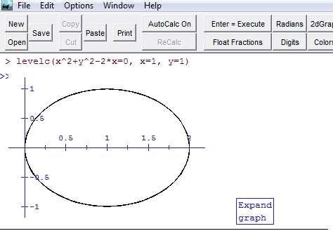 Parciálnederivácieprvéhorádufunkcie z = f(x,y),kdenapríklad f(x,y) = x 2 + y 2 2xy, vypočítame pomocou príkazov dif(f(x,y), x), dif(f(x,y), y).