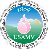 Universitatea de Ştiinţe Agricole şi MedicinăVeterinară Cluj-Napoca Facultatea de Medicină Veterinară Şcoala Doctorală BIŢA G.