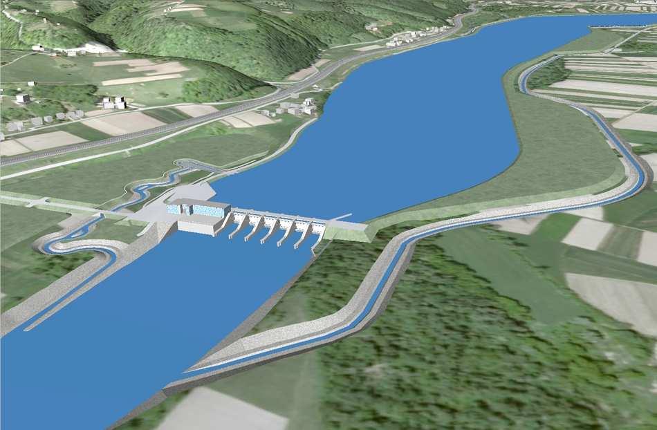 Prikaz ureditev HE Mokrice (idejni projekt) 16. posvetovanje SLOCOLD, Krško, 12.maj 2016 Krško, 12. maj 16 IBE, d.d., svetovanje, projektiranje in inženiring Hajdrihova ulica 4, 1001 Ljubljana, Slovenija tel.