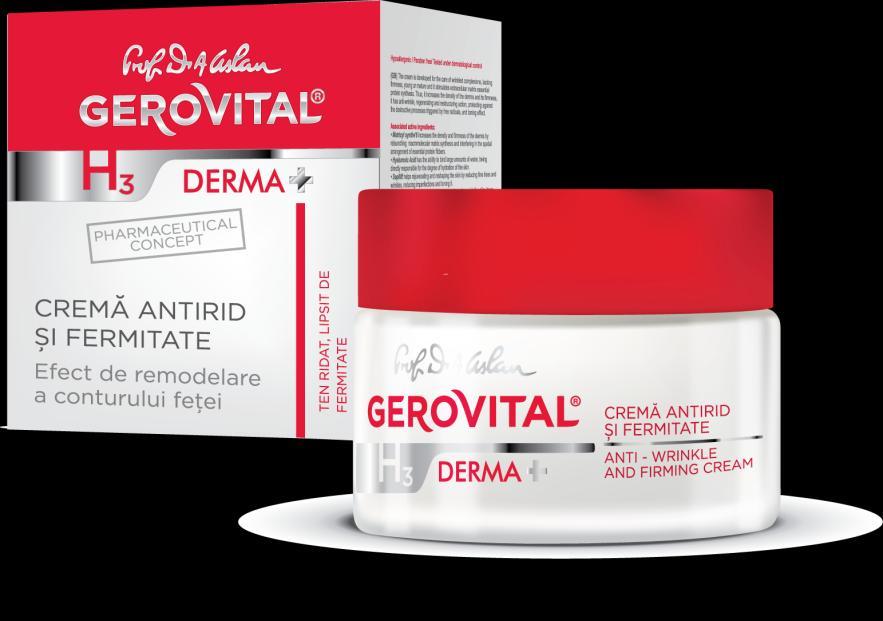 CREMA ANTIRID ŞI FERMITATE Ten ridat, lipsit de fermitate Efect de remodelare a conturului feței Crema este dezvoltată pentru întreţinerea tenurilor ridate, lipsite de fermitate, tinere sau mature și